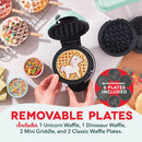 MultiMaker Mini System with 6 Removable Plates: Waffle and Griddle