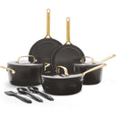 GP5 Hard Anodized Ceramic Nonstick 11-piece Set with Gold Handles