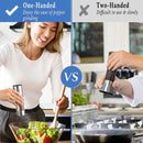 Electric Salt and Pepper Grinder Set - Stainless Steel