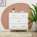 Scoot 3-Drawer Changer Dresser - White/Washed Natural