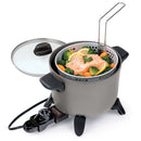 Electric Deep Fryer - Multi-Cooker with Non-Stick Feature