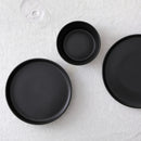 Celina 12-Piece Stoneware Dinnerware Set, Service for 4, Black