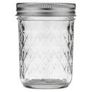 8oz Regular Mouth Glass Mason Jars - 12 Pack