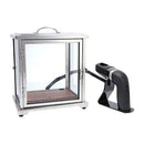 Crafthouse By Fortessa Cocktail Smoking Box With Handheld Smoker - Stainless Steel