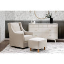 Toco Swivel Glider and Ottoman - Beige