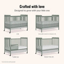 Carson Classic 3 in 1 Convertible Crib - Meadow Green