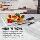 11"x16" Snacklebox with Locking Plastic Cutting Board Lid