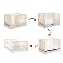 Colby 4-in-1 Convertible Crib with Trundle Drawer - Washed Natural
