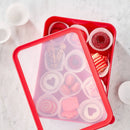 Large Cookie Food Storage Container - Red