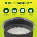 Digital Rice Cooker & Food Steamer - Silver