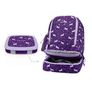 2-in-1 17-Inch Backpack & Insulated Lunch Bag - Unicorn