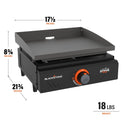 Outdoor Griddle - Single Burner 17” Flat Top Grill