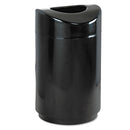 Rubbermaid Eclipse Open Top Waste Receptacle, Round, Steel, 30 Gal, Black - RCPR2030EBK