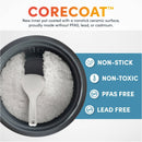 6 Cup Rice Cooker with Outer Steam Tray - Black