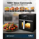 10qt SmartVoice 6-in-1 Air Fryer - Black