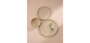 JoyJolt Mesa 18-Piece Stoneware Dinnerware Set – Matte Beige
