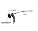 ECHO 99944200615 Curved Shaft Trimmer Attachment For PAS-225, PAS-230 and PAS-266