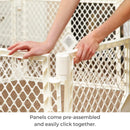 by North States Superyard Ultimate Indoor/Outdoor 8-Panel Baby Play Yard. Freestanding 34.4 sq. ft. Enclosure - Ivory