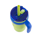 14oz 2pk Coldee Kids Mugs with Spill-Proof Straw - Lime Green
