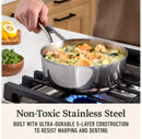 2.5qt Premier Stainless Steel Sauce Pan with Lid