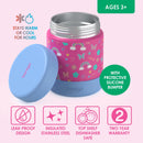 Kids' Stainless Steel Insulated Food Jar - Rainbows & Butterflies