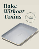 Nonstick Ceramic Small Baking Sheet - Cream