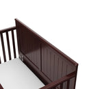 5-in-1 Convertible Crib with Drawer - Brown