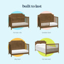 Chloe Regency 4-in-1 Convertible Crib - Walnut