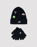 Nike Patch Beanie & Gloves Set
