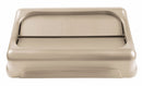 Rubbermaid Slim Jim Series, Trash Can Top, Rectangular, Drop, 23 gal, Tan - FG267360BEIG