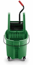 Rubbermaid Green Polypropylene Mop Bucket and Wringer, 8-3/4 gal. - FG757888GRN