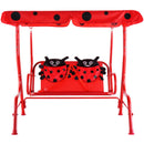 2 Person Kids Patio Swing Porch Bench With Canopy