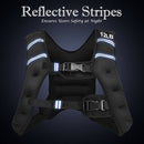 Training Weight Vest Workout Equipment With Adjustable Buckles and Mesh Bag-12 Lbs