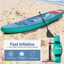 10 Feet Inflatable Stand Up Paddle Board With Backpack Leash Aluminum Paddle-M