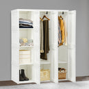 Foldable Closet Clothes Organizer With 8 Cubby Storage