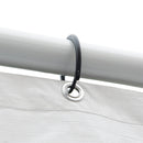 Replacement Cover for 12 x 20-Feet 8 Legs Carport Shelter with Rings, White (Frame & Top Cover Not Included)