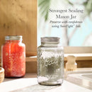 32oz 4pk Glass Regular Mouth Mason Color Jar with Lid and Band Sand
