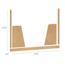 Junior Bed Conversion Kit for Bondi Boucle 4-in-1 Convertible Crib - Honey