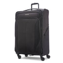 Softside Large Checked Spinner Suitcase - Black