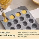 Non-Stick 24 Cup Mini Muffin Pan - Marigold