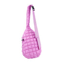 Quilted Sling Bag - Vibrant Purple
