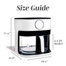 Air Fryer - 5.5Qt, Glass, 1400W