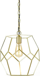 Bellini One Light Pendant In Brushed Gold