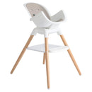 Height-Adjustable Wooden High Chair - Walnut