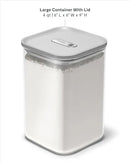Large Glass Airtight Container - Gray