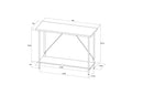 Wood and Metal Dorm Console Table Natural - Room Essentials™