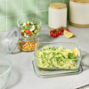 4pc (Set of 2) 2c Round Glass Food Storage Container