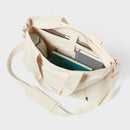 Solid Canvas School Tote Bag - Natural
