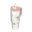 Winnie The Pooh 30oz Stainless Steel Tumbler - Slim Straw with Handle