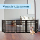 Foldable Indoor Dog Gate - Brown